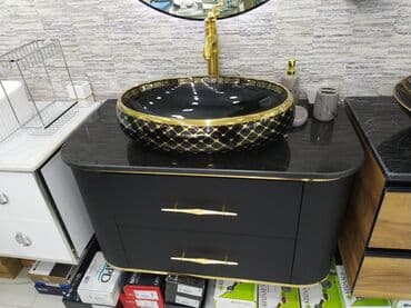 Aziat unitazları: Lüks vanna otağı üçün komplekt lavabosu - Masaüstü tipində keramika lalafo.az -da — 1 Aziat unitazları: Lüks vanna otağı üçün komplekt lavabosu - Masaüstü tipində keramika — 1