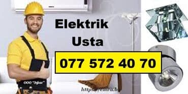 Elektrik usta. Elektrik kabellerin quraşdırılması, deyişdirilməsi lalafo.az -da Elektrik usta. Elektrik kabellerin quraşdırılması, deyişdirilməsi
