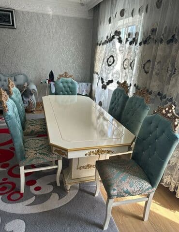 Qonaq otağı üçün, Yeni, Açılmayan, Dördbucaq masa, 6 stul lalafo.az -da Qonaq otağı üçün, Yeni, Açılmayan, Dördbucaq masa, 6 stul