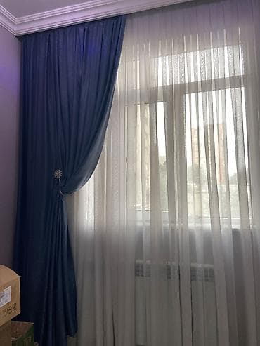 Б/у, Занавеска, цвет - Синий at lalafo.az Б/у, Занавеска, цвет - Синий