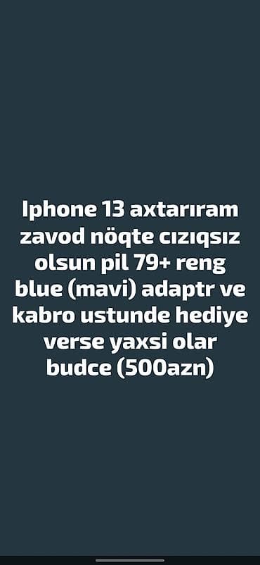 IPhone 13, Mavi lalafo.az -da IPhone 13, Mavi