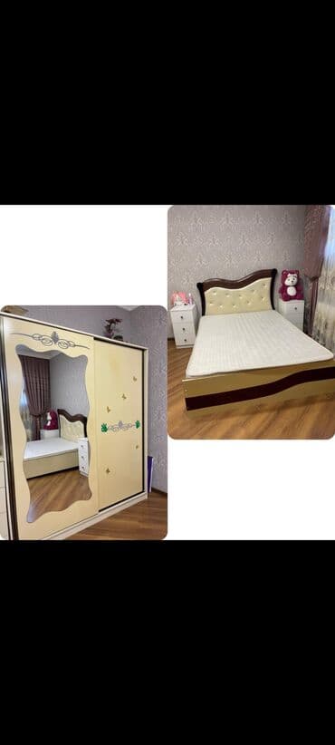 İkinəfərlik çarpayı, Dolab, 2 tumba, İşlənmiş lalafo.az -da İkinəfərlik çarpayı, Dolab, 2 tumba, İşlənmiş