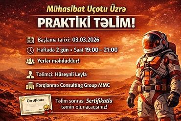 Mühasibat, 1C, Qrup, Diplom, sertifikat lalafo.az -da Mühasibat, 1C, Qrup, Diplom, sertifikat