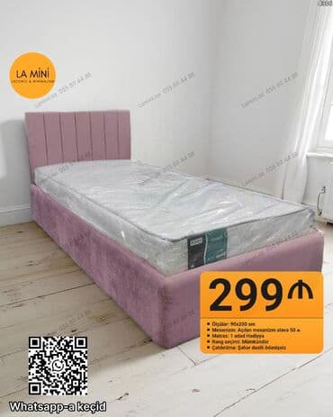 Təknəfərlik çarpayı, Bazalı, Matras ilə, Siyirməli lalafo.az -da Təknəfərlik çarpayı, Bazalı, Matras ilə, Siyirməli