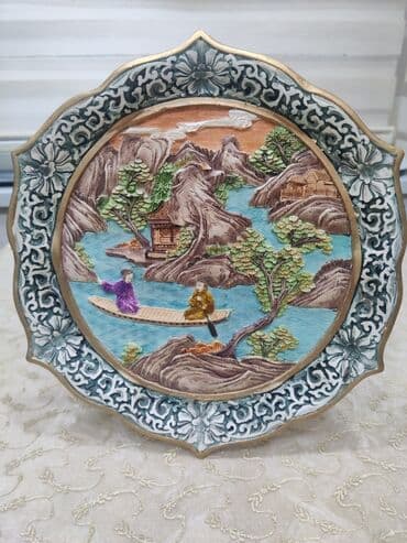 Dekorativ asma boşqab – relyefli Şərq mənzərəsi - Material lalafo.az -da Dekorativ asma boşqab – relyefli Şərq mənzərəsi - Material