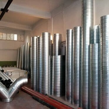 Spiral hava kanalları və fitinqlər - Material: sinklənmiş polad lalafo.az -da Spiral hava kanalları və fitinqlər - Material: sinklənmiş polad