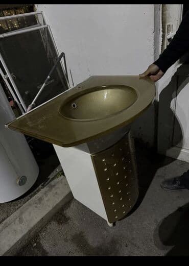 Декоративные панели для стен: Bucaq tipli vannaxana lavabosu və dolab dəsti - Üst hissə: üçbucağa at lalafo.az — 2 Декоративные панели для стен: Bucaq tipli vannaxana lavabosu və dolab dəsti - Üst hissə: üçbucağa — 2