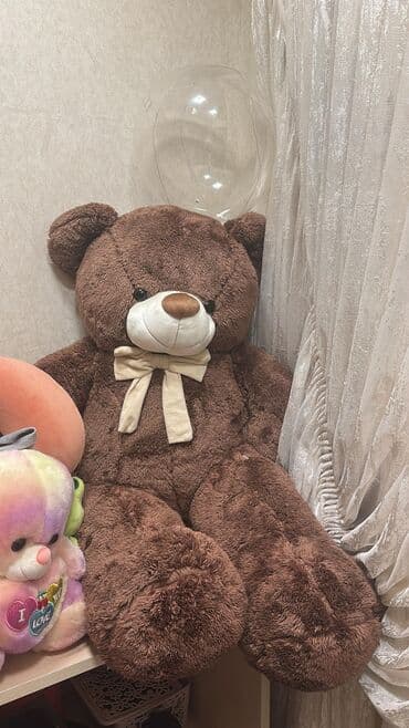 Böyük plyuş ayı oyuncaq - Rəng: tünd qəhvəyi, ağ burun və krem rəngli lalafo.az -da Böyük plyuş ayı oyuncaq - Rəng: tünd qəhvəyi, ağ burun və krem rəngli