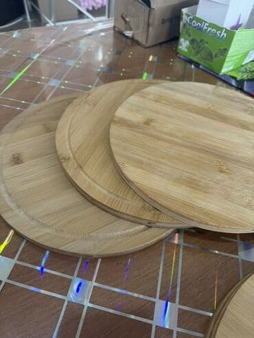 Bambukdan dairəvi taxta lövhələr - Material: 100% bambuk ağacı - lalafo.az -da Bambukdan dairəvi taxta lövhələr - Material: 100% bambuk ağacı -