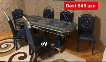 Qonaq otağı üçün, Yeni, Açılmayan, Dördbucaq masa, 6 stul lalafo.az -da Qonaq otağı üçün, Yeni, Açılmayan, Dördbucaq masa, 6 stul