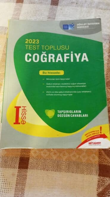 Coğrafiya Testlər 11-ci sinif, DİM, 1-ci hissə, 2023 il lalafo.az -da Coğrafiya Testlər 11-ci sinif, DİM, 1-ci hissə, 2023 il