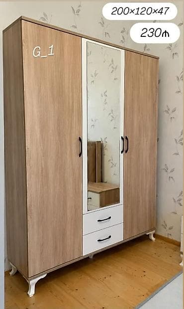 G_1 model paltar dolabı - Ölçü: 200 × 120 × 47 sm - Qiymət: 230 ₼ lalafo.az -da G_1 model paltar dolabı - Ölçü: 200 × 120 × 47 sm - Qiymət: 230 ₼