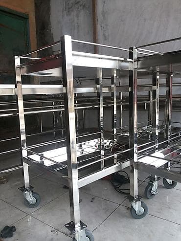 Paslanmayan poladdan servis/saxlama arabası - Material: yüksək at lalafo.az Paslanmayan poladdan servis/saxlama arabası - Material: yüksək