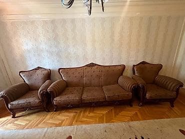 Б/у, Диван, 2 кресла at lalafo.az Б/у, Диван, 2 кресла