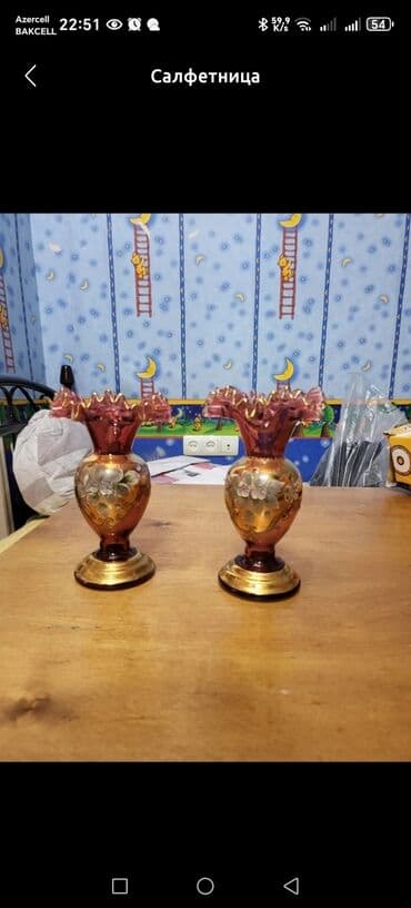 Vaza dəsti, Bogem şüşəsi lalafo.az -da Vaza dəsti, Bogem şüşəsi