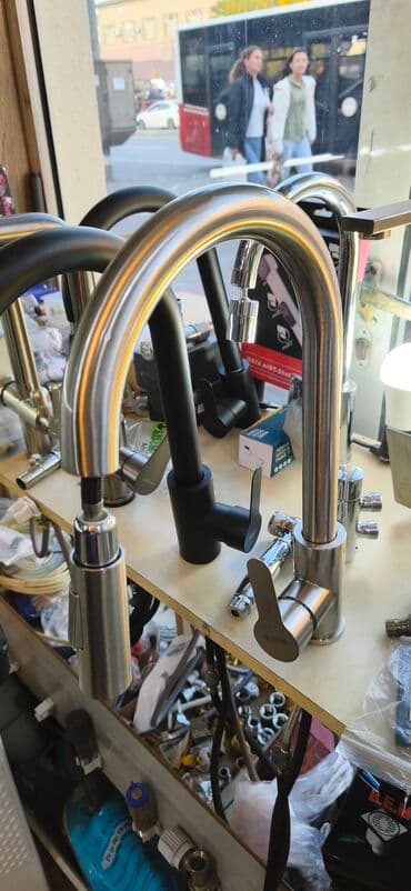 Mətbəx üçün qarışdırıcı kranlar - Material: paslanmayan polad gövdə lalafo.az -da Mətbəx üçün qarışdırıcı kranlar - Material: paslanmayan polad gövdə