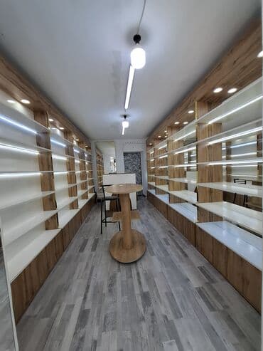 Mağaza üçün vitrin və rəf sistemi - İki tərəfli divar boyunca modul lalafo.az -da Mağaza üçün vitrin və rəf sistemi - İki tərəfli divar boyunca modul