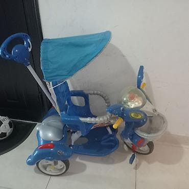 Uşaq üçtəkərli velosipedi – valideyn idarəetmə çubuğu və günqoruyucu lalafo.az -da Uşaq üçtəkərli velosipedi – valideyn idarəetmə çubuğu və günqoruyucu