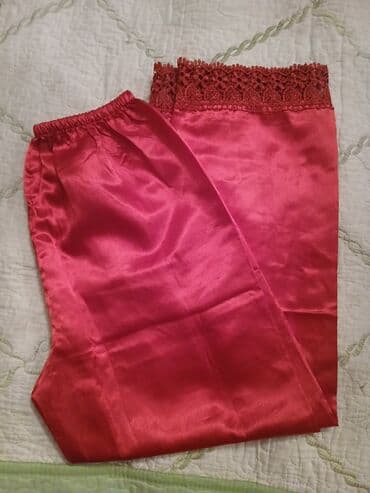 Qadın üçün atlas pijama şalvarı - Material: parlaq atlas (ipək lalafo.az -da Qadın üçün atlas pijama şalvarı - Material: parlaq atlas (ipək