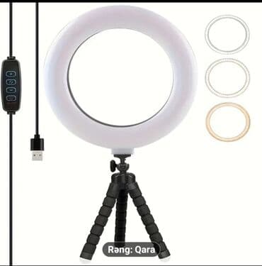 LED ring işıq və mini çevik tripod dəsti - Dairəvi LED işıq: bərabər lalafo.az -da LED ring işıq və mini çevik tripod dəsti - Dairəvi LED işıq: bərabər