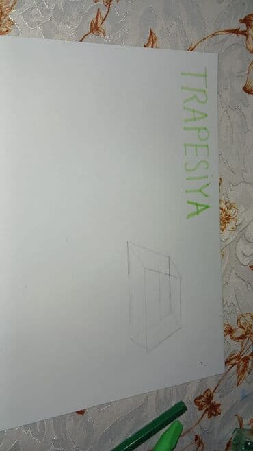 Məhsul: “TRAPESIYA” mövzusunda əl işi rəsmi olan A4 kağız vərəqi lalafo.az -da Məhsul: “TRAPESIYA” mövzusunda əl işi rəsmi olan A4 kağız vərəqi