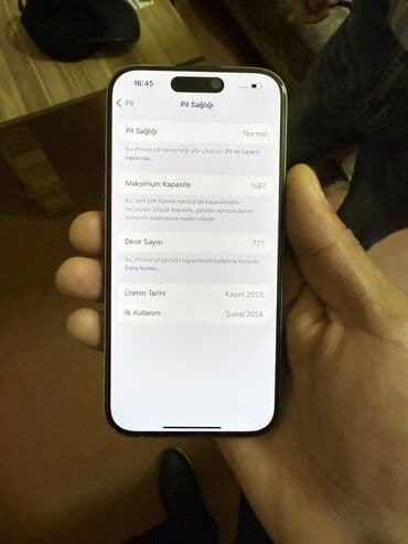 IPhone 15 Pro, 256 GB, Blue Titanium lalafo.az -da IPhone 15 Pro, 256 GB, Blue Titanium