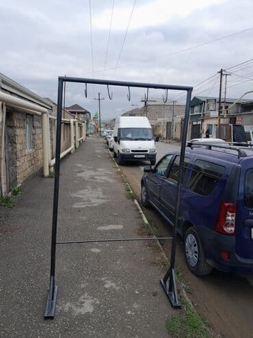 Metaldan hazırlanmış asqı stendi - Material: qalın divarlı polad lalafo.az -da Metaldan hazırlanmış asqı stendi - Material: qalın divarlı polad