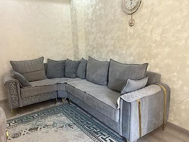 Böyük ölçülü L formalı künc divan - Rəng: açıq-boz (soft touch) at lalafo.az Böyük ölçülü L formalı künc divan - Rəng: açıq-boz (soft touch)