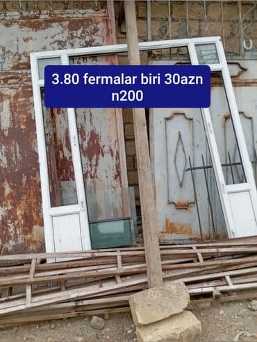 Qapı naliçnikləri: PVC qapı-pəncərə fermanları - Ölçü: 3.80 m (ferma uzunluğu) - lalafo.az -da — 1 Qapı naliçnikləri: PVC qapı-pəncərə fermanları - Ölçü: 3.80 m (ferma uzunluğu) - — 1