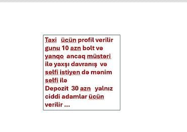 Taksi sürücüsü tələb olunur, Gündəlik ödəniş lalafo.az -da Taksi sürücüsü tələb olunur, Gündəlik ödəniş