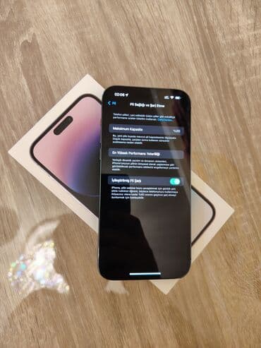 IPhone 14 Pro Max, 128 GB, Deep Purple, Face ID lalafo.az -da IPhone 14 Pro Max, 128 GB, Deep Purple, Face ID