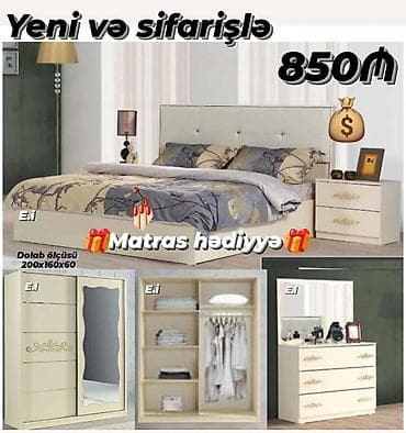 Yataq otağı dəsti rəng seçimi var lalafo.az -da Yataq otağı dəsti rəng seçimi var