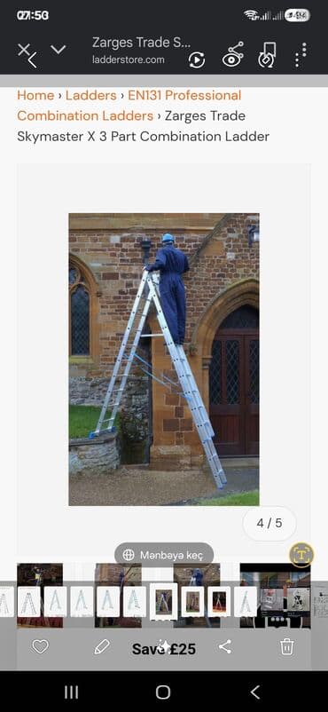 nərdivanlar: Məhsul: Zarges Combi‑Master DX kombinə edilmiş nərdivan Təsvir: - lalafo.az -da — 10 nərdivanlar: Məhsul: Zarges Combi‑Master DX kombinə edilmiş nərdivan Təsvir: - — 10