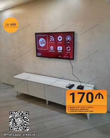 Düz TV altlığı, Polkalı, Laminat lalafo.az -da Düz TV altlığı, Polkalı, Laminat