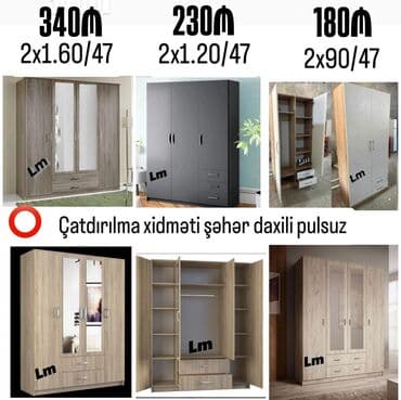 Yeni, Qarderob, paltar dolabı lalafo.az -da Yeni, Qarderob, paltar dolabı