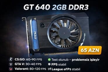 Videokart MSI GeForce GT 640, < 4 GB lalafo.az -da Videokart MSI GeForce GT 640, < 4 GB
