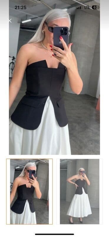 Qara strapless korset-jilet - Dizayn: Strapless, düz xəttli dekolte lalafo.az -da Qara strapless korset-jilet - Dizayn: Strapless, düz xəttli dekolte