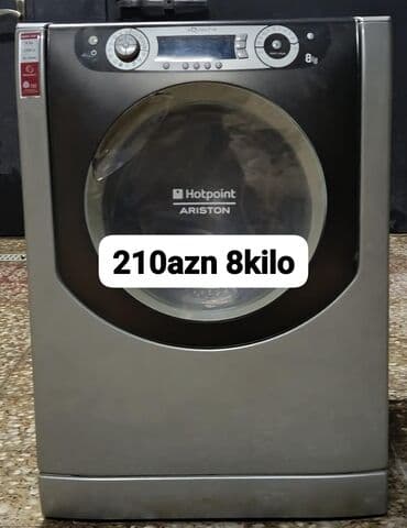 Paltaryuyan maşın Hotpoint Ariston, 8 kq, Avtomat, Qurutmasız, Kredit yoxdur lalafo.az -da Paltaryuyan maşın Hotpoint Ariston, 8 kq, Avtomat, Qurutmasız, Kredit yoxdur