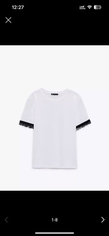 Zara qolları muncuqlu tişört. ölçüsü m-dir S M razmere olur az lalafo.az -da Zara qolları muncuqlu tişört. ölçüsü m-dir S M razmere olur az