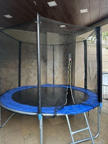 Bağ üçün dairəvi trampolin - Dairəvi dizayn, geniş tullanma səthi - lalafo.az -da Bağ üçün dairəvi trampolin - Dairəvi dizayn, geniş tullanma səthi -