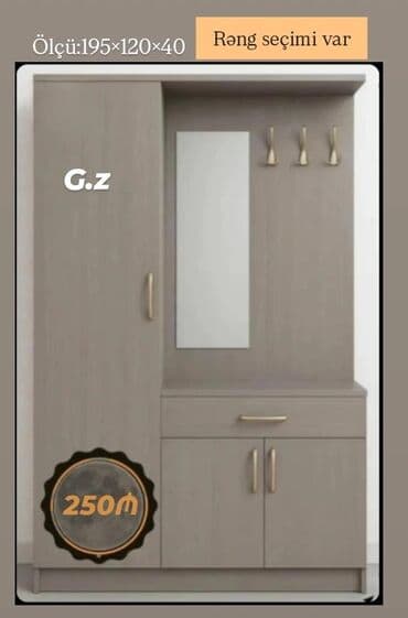 Açılan, 1 qapı Düz dolab, Dolab-asılqan lalafo.az -da Açılan, 1 qapı Düz dolab, Dolab-asılqan