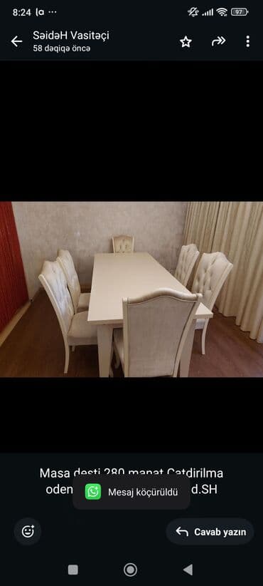 Masa desti 280 manat.Catdirilma odenisle .Unvan Mehdiabad.SH lalafo.az -da Masa desti 280 manat.Catdirilma odenisle .Unvan Mehdiabad.SH