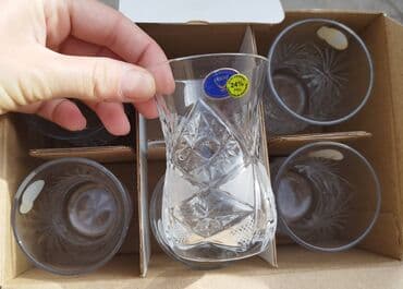 Stəkanlar, Xrustal, 6 ədədli dəst lalafo.az -da Stəkanlar, Xrustal, 6 ədədli dəst