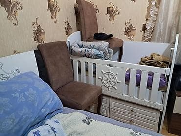 Uşaq beşiyi – “Ali bebe” dizaynı - Rəng: ağ - Material: MDF/laminat lalafo.az -da Uşaq beşiyi – “Ali bebe” dizaynı - Rəng: ağ - Material: MDF/laminat