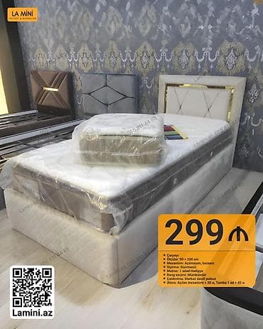 Çarpayı – La Mini - Ölçü: 90 × 200 sm - Mexanizm: Açılmayan, bəzəsiz lalafo.az -da Çarpayı – La Mini - Ölçü: 90 × 200 sm - Mexanizm: Açılmayan, bəzəsiz