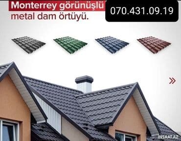 Кровельные работы: Metal dam örtükləri və dam işləri - Xidmətlər: ölçü-götürmə at lalafo.az — 7 Кровельные работы: Metal dam örtükləri və dam işləri - Xidmətlər: ölçü-götürmə — 7