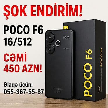 Poco F6, 512 GB, rəng - Qara, Zəmanət, Sensor, Sənədlərlə lalafo.az -da Poco F6, 512 GB, rəng - Qara, Zəmanət, Sensor, Sənədlərlə