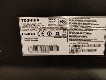 Ремонт телевизоров: Toshiba LCD Colour TV – Model 40L3453DN - Ekran: 40 düym (102 sm) at lalafo.az — 2 Ремонт телевизоров: Toshiba LCD Colour TV – Model 40L3453DN - Ekran: 40 düym (102 sm) — 2
