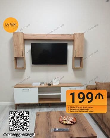 Düz TV altlığı, Polkalı, Laminat lalafo.az -da Düz TV altlığı, Polkalı, Laminat