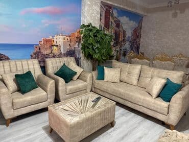 İşlənmiş, Divan, 2 kreslo, Bazasız, Açılan lalafo.az -da İşlənmiş, Divan, 2 kreslo, Bazasız, Açılan